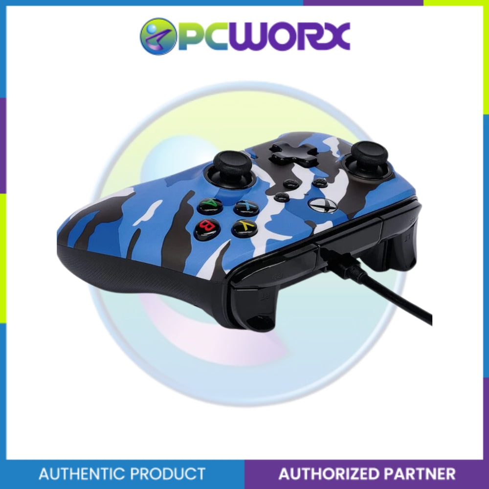 PowerA XBOX 1525941-01 ENWIRED Controller BLUE CAMO
