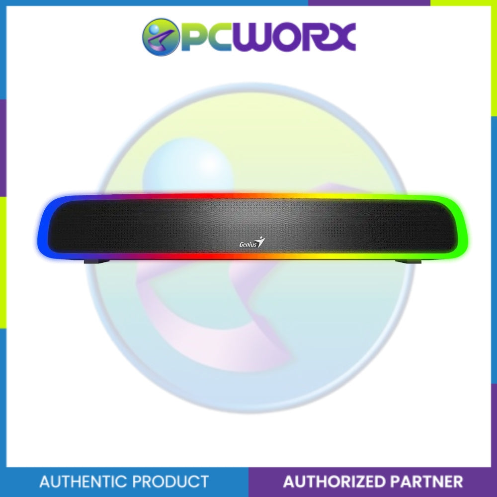 Genius USB SoundBar 200BT Bluetooth Soundbar with RGB Lighting