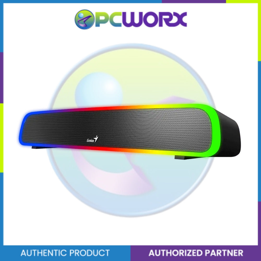 Genius USB SoundBar 200BT Bluetooth Soundbar with RGB Lighting