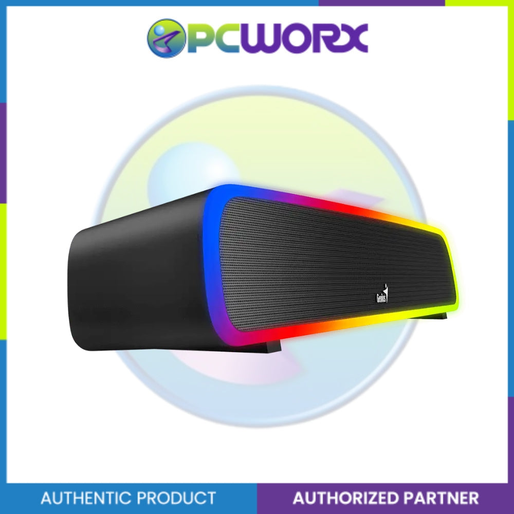 Genius USB SoundBar 200BT Bluetooth Soundbar with RGB Lighting