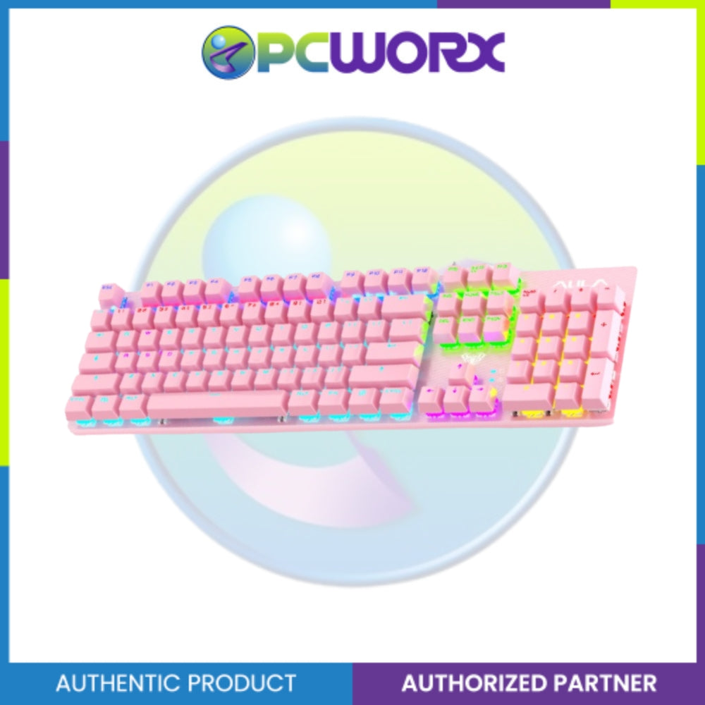 Aula S2022 Wired Mechanical Gaming Keyboard Pink