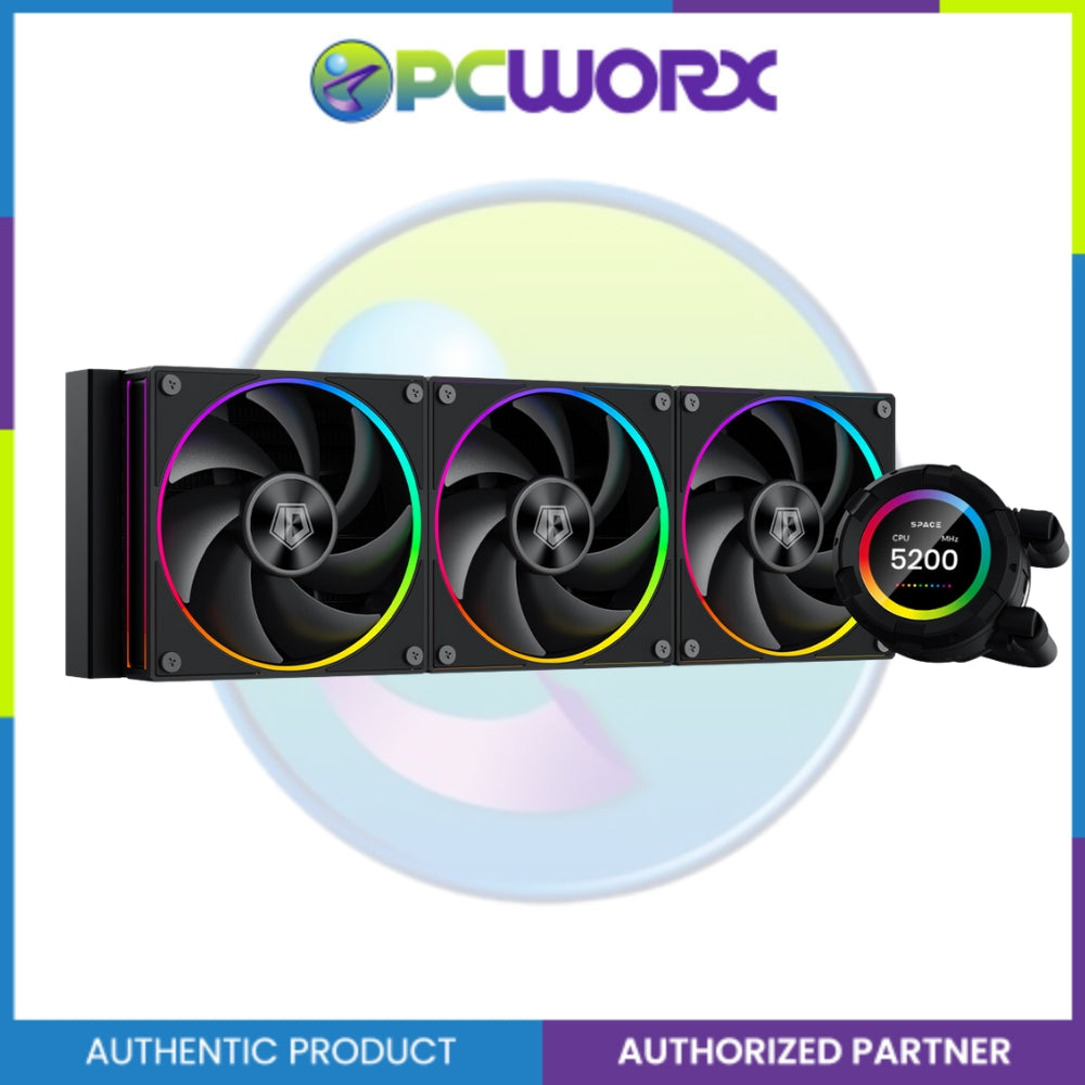 ID Cooling Space SL 360 LCD Aio Cooler Black CPU Cooler