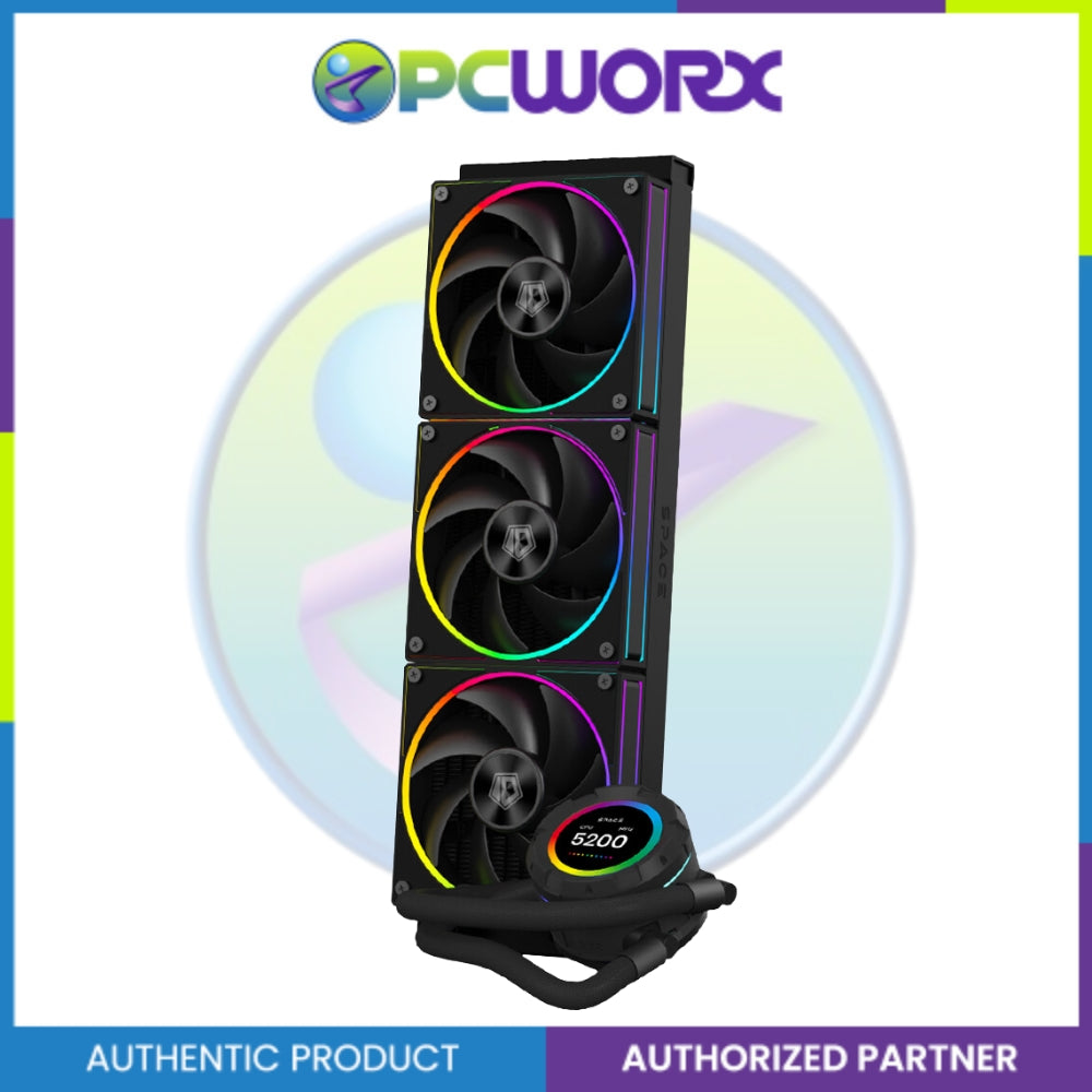 ID Cooling Space SL 360 LCD Aio Cooler Black CPU Cooler