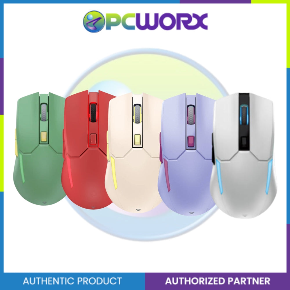 Fantech Venom II WGC2 Vibe Edition 2.4GHZ Wireless RGB Gaming Mouse Green/Red/Beige/Purple/White