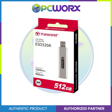 Transcend ESD320A 512GB USB Type A 1050MB/s Portable SSd