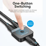 Vention AKOB0 HDMI 2.0 Switcher/Splitter 2-Port Bi-Direction 4K Black