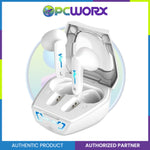 Genius HS-M920 Bluetooth 5.0 Earbuds with LED light Noise Reduction White