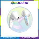 Genius HS-M920 Bluetooth 5.0 Earbuds with LED light Noise Reduction White