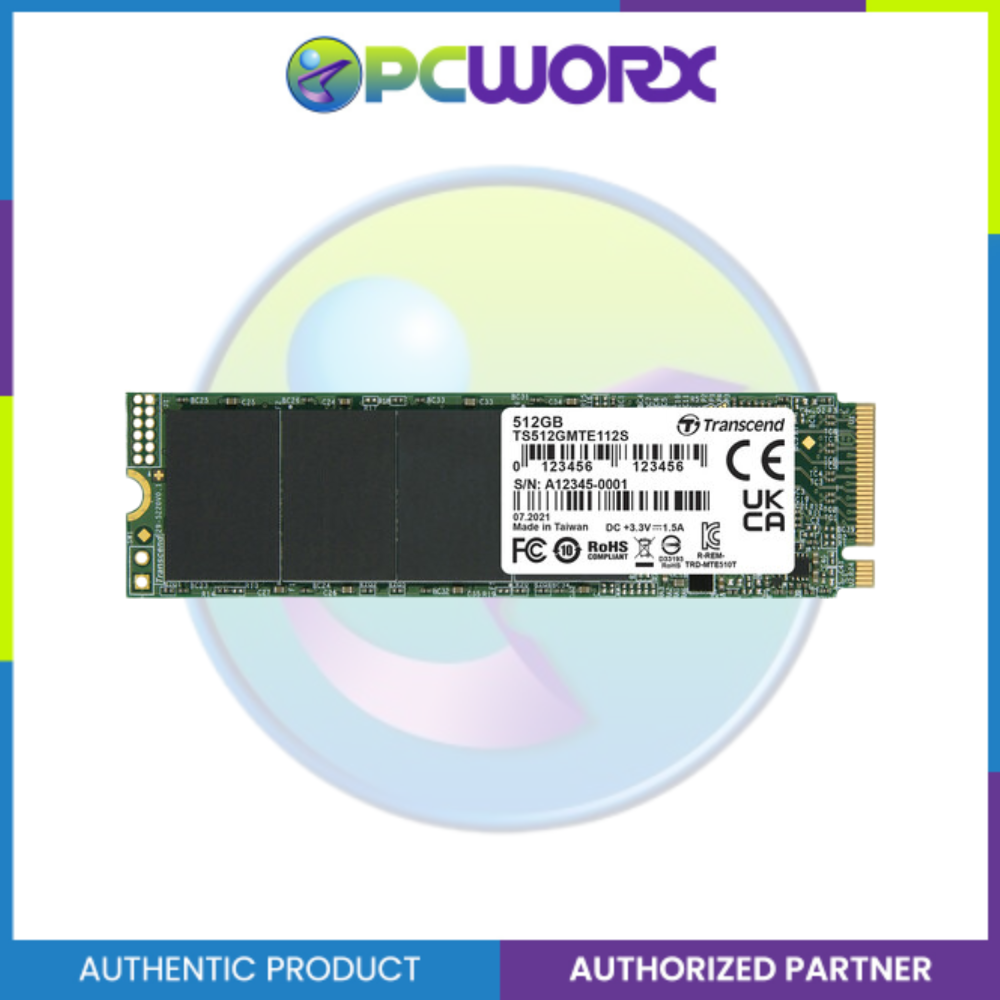 Transcend TS512GMTE112S M.2 NVMe PCIe Gen3x4 Solid State Data