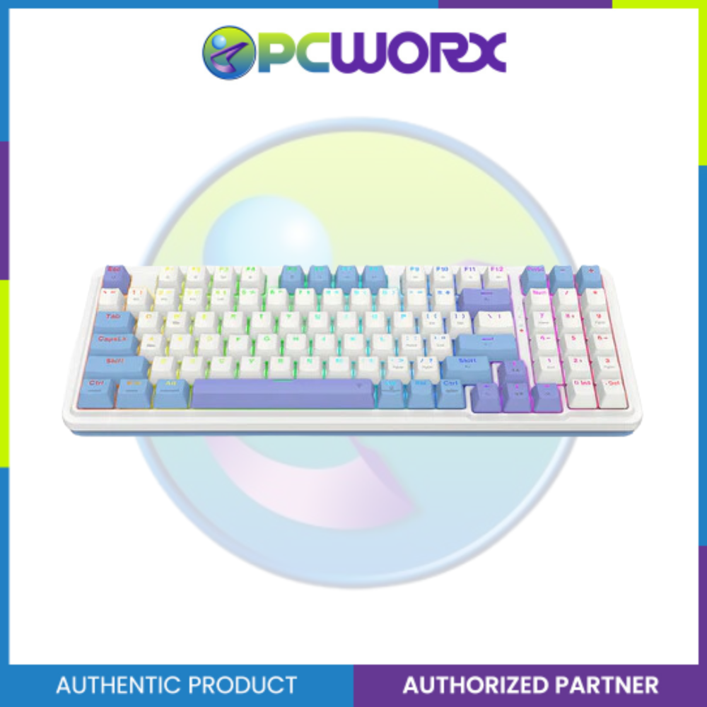 Redragon K664WBP-RGB-PRO Gloria Pro 3 Modes Hot-Swappable Gasket Keyboard White-
