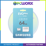 Samsung MB-MC64SA/APC 64GB Micro SD Evo Plus V10 Nand Class 10 W/ Adapter