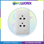 Schneider CA_FS2GT3P_OA_G20 Outlet 2 Gang 3pin Universal Socket_C12103