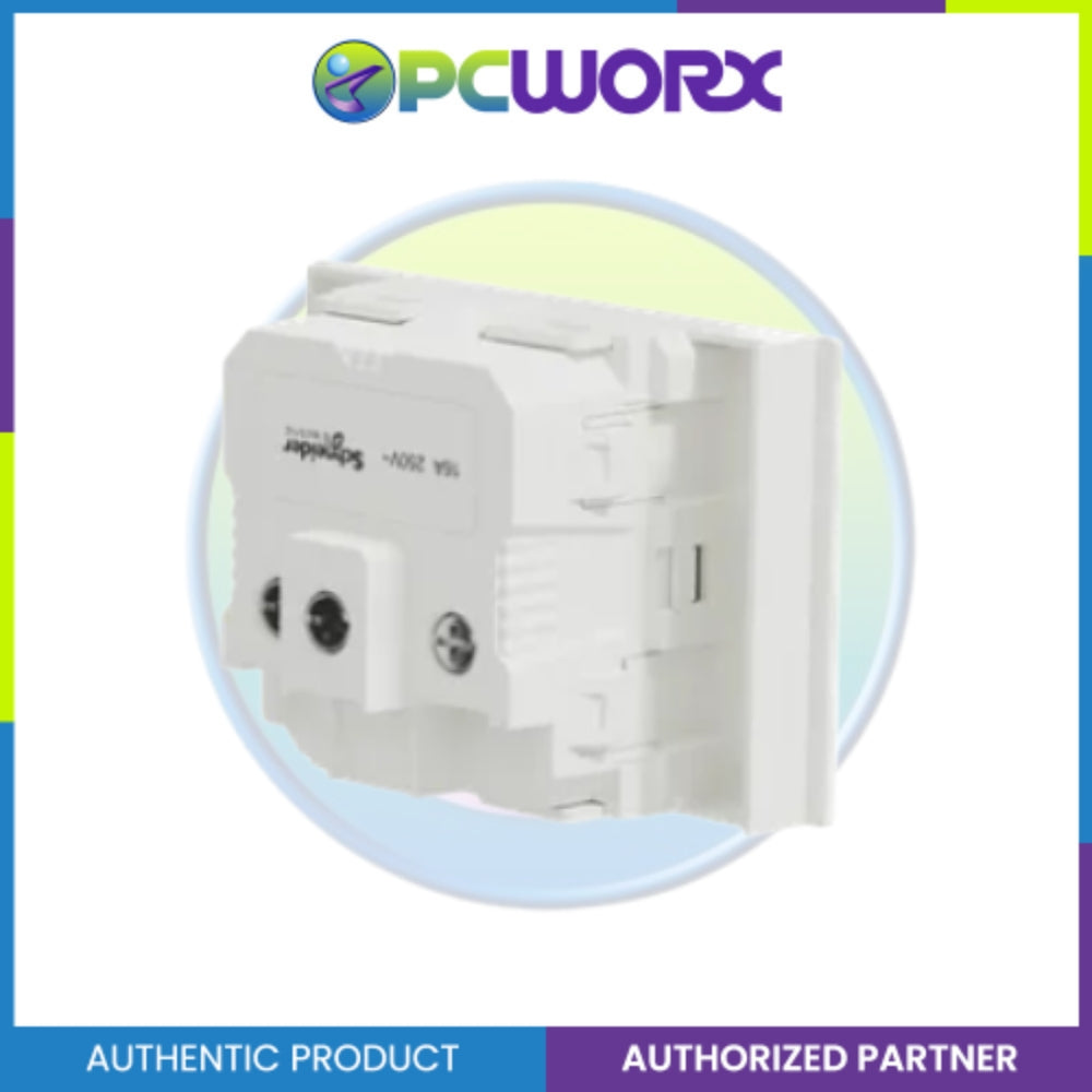 Schneider M3T426_IS_WE Socket 16A 250V Intl Skt 2S sized, WE