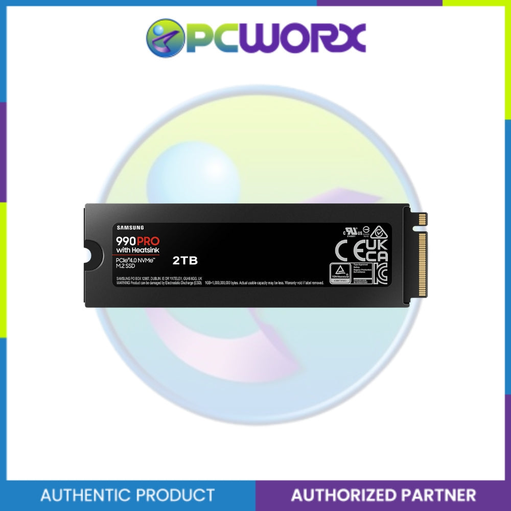 Samsung MZ-V9P2T0CW 2TB 990 PRO With Heatsink NVME M.2 SSD Black