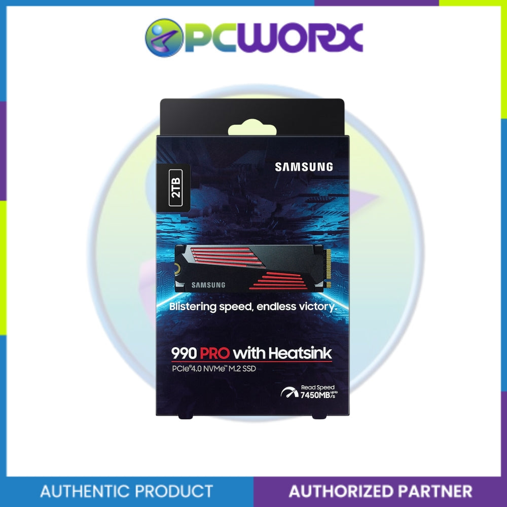 Samsung MZ-V9P2T0CW 2TB 990 PRO With Heatsink NVME M.2 SSD Black