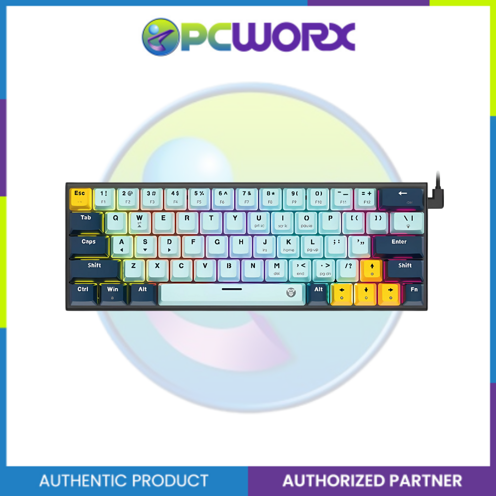 Fantech MK874 V2 ATOM 63 Key Mechanical Keyboard MIZU Edition | Sky Blue | Navy Blue