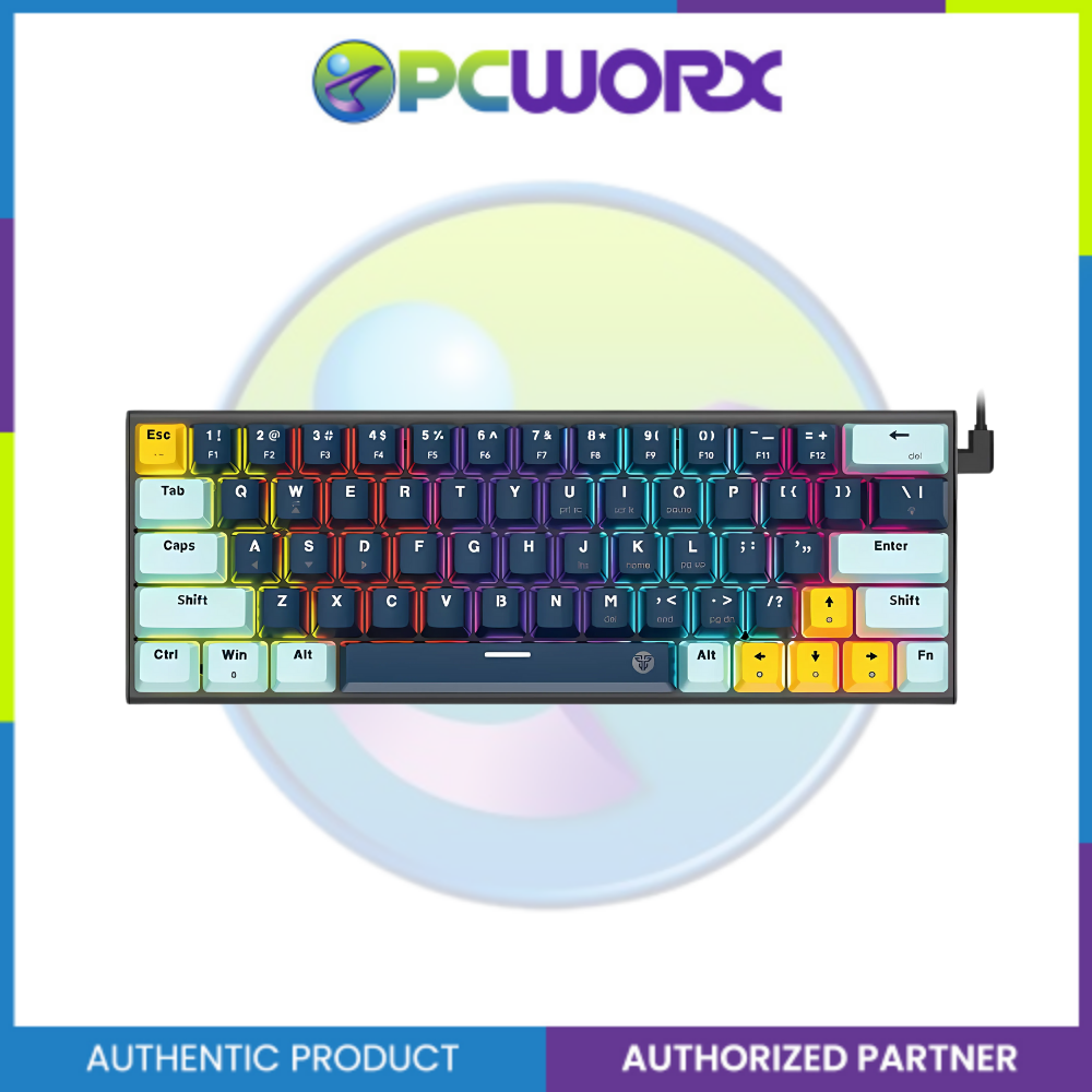 Fantech MK874 V2 ATOM 63 Key Mechanical Keyboard MIZU Edition | Sky Blue | Navy Blue