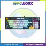 Fantech MK890 V2 ATOM 96 Key Mechanical Keyboard MIZU Edition | Navy Blue | Sky Blue