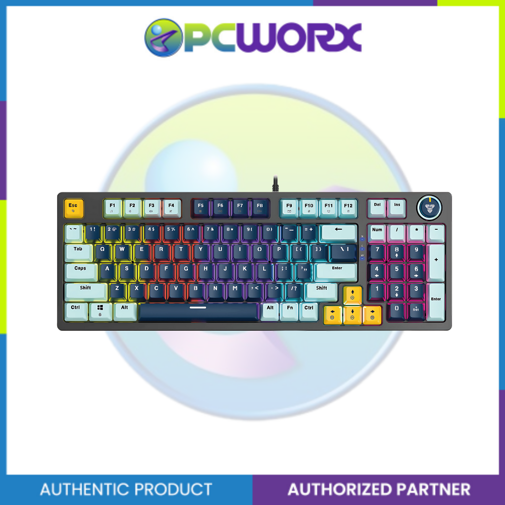 Fantech MK890 V2 ATOM 96 Key Mechanical Keyboard MIZU Edition | Navy Blue | Sky Blue