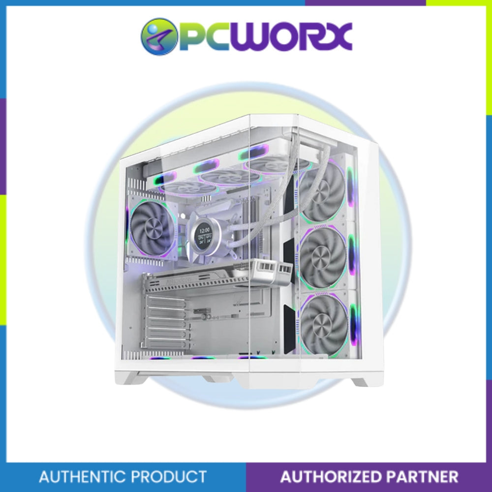 Coolman Spectra M-ATX  Gaming PC Chassis - White