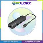 Vention TGPBB  5in1 USB-C Hub 3.0x3/RJ45 Micro B 0.15M Black
