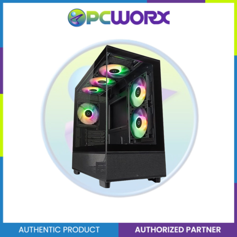 Tecware Infinity M mATX 3x 120mm aRGB Fans Black