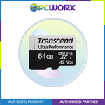 Transcend TS64GUSD340S 64GB A2 MicroSDXC with Adapter Memory Card