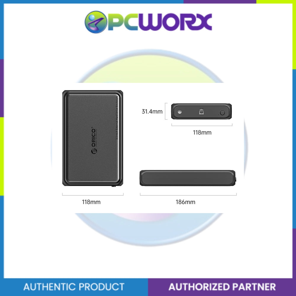 Orico DDL35-U3-US-BK-BP 2.5/3.5 Enclosure