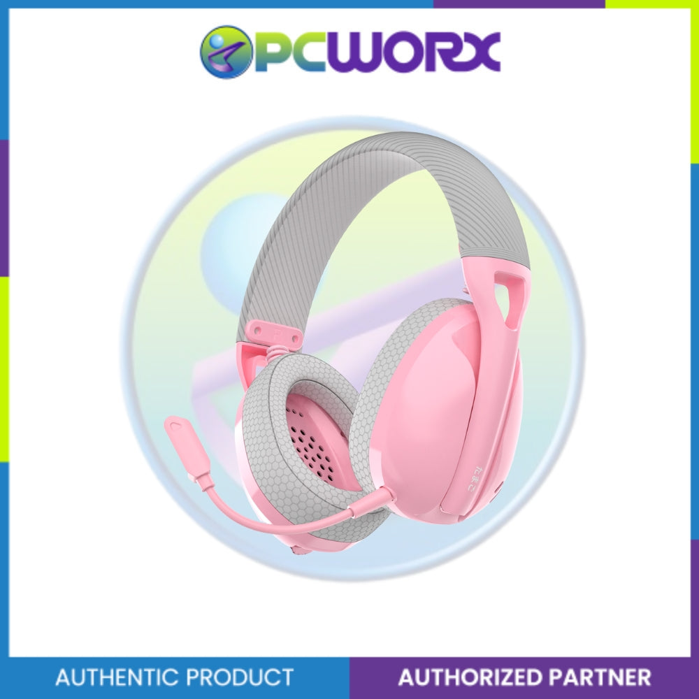 Fantech Tamago WHG01 Lightweight Wireless Wired Headset Detachable Pink
