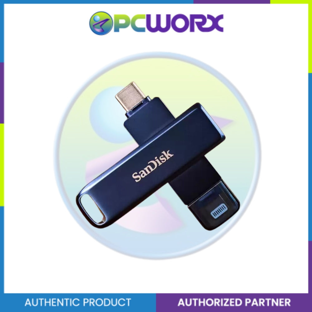 Sandisk SDIXD0N-256G-GN6NE 256GB IXpand USB 3.2 Lightning and Type C Metallic S
