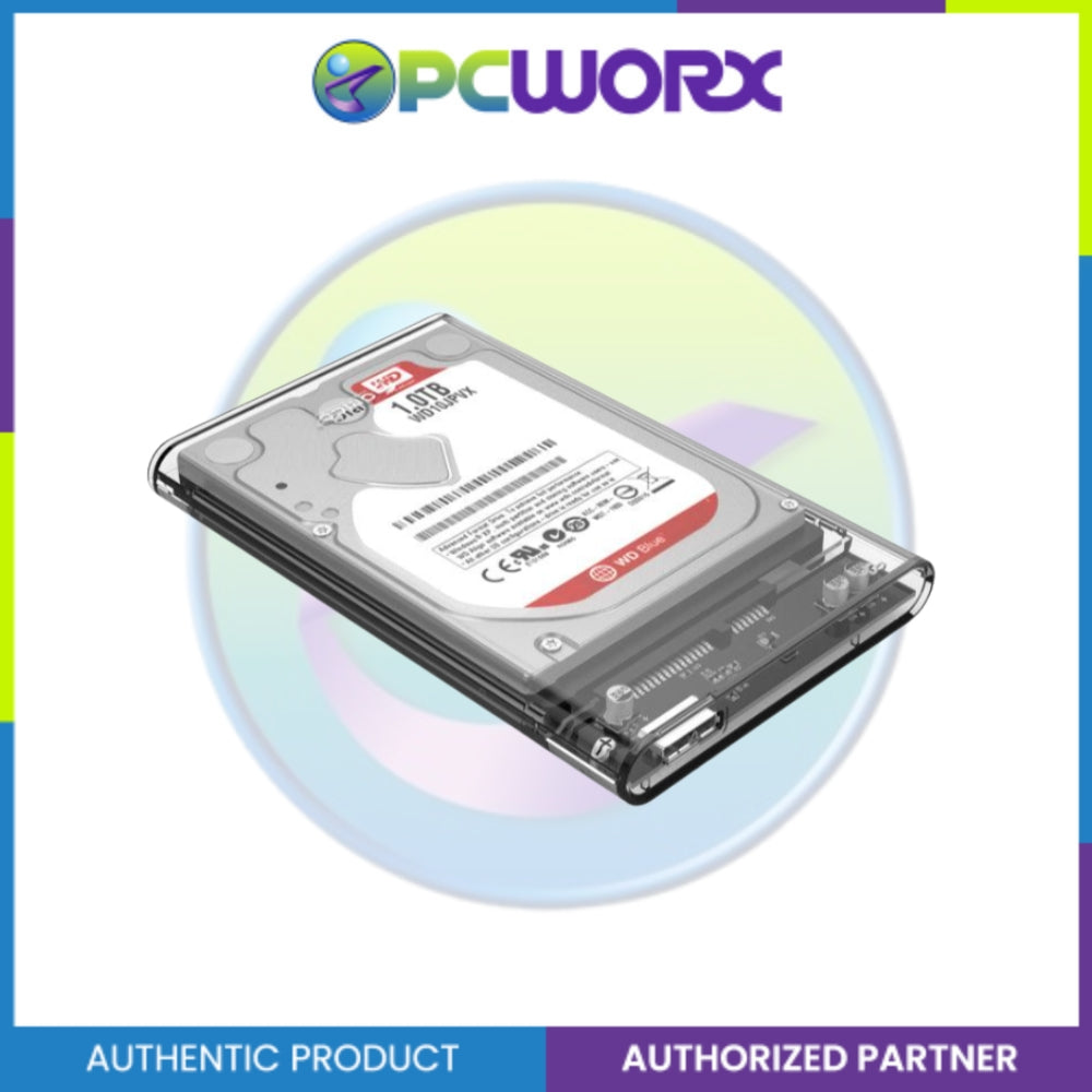 Orico 2139U3-CR-EP-HW 2.5 inch Transparent USB3.0 Hard Drive Enclosure
