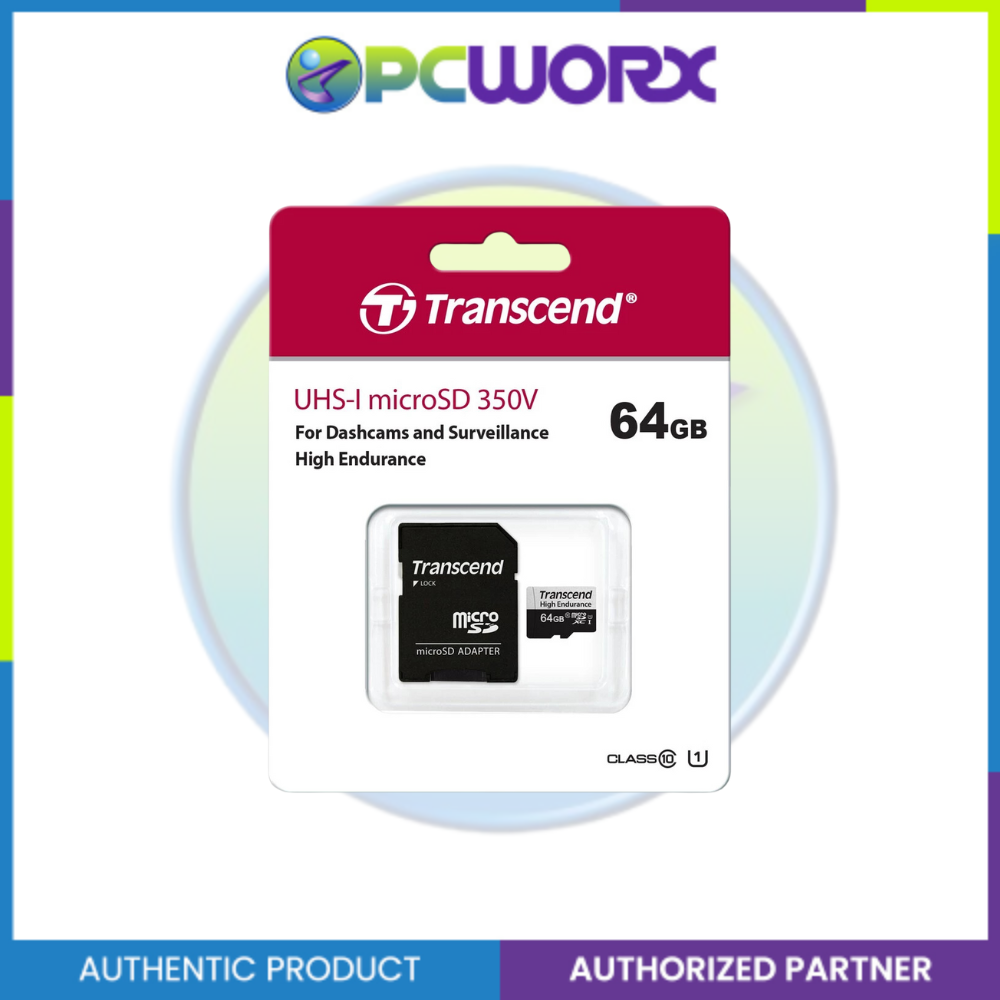 Transcend TS64GUSD350V 64GB UHS-I U1 Micro SD Memory Card