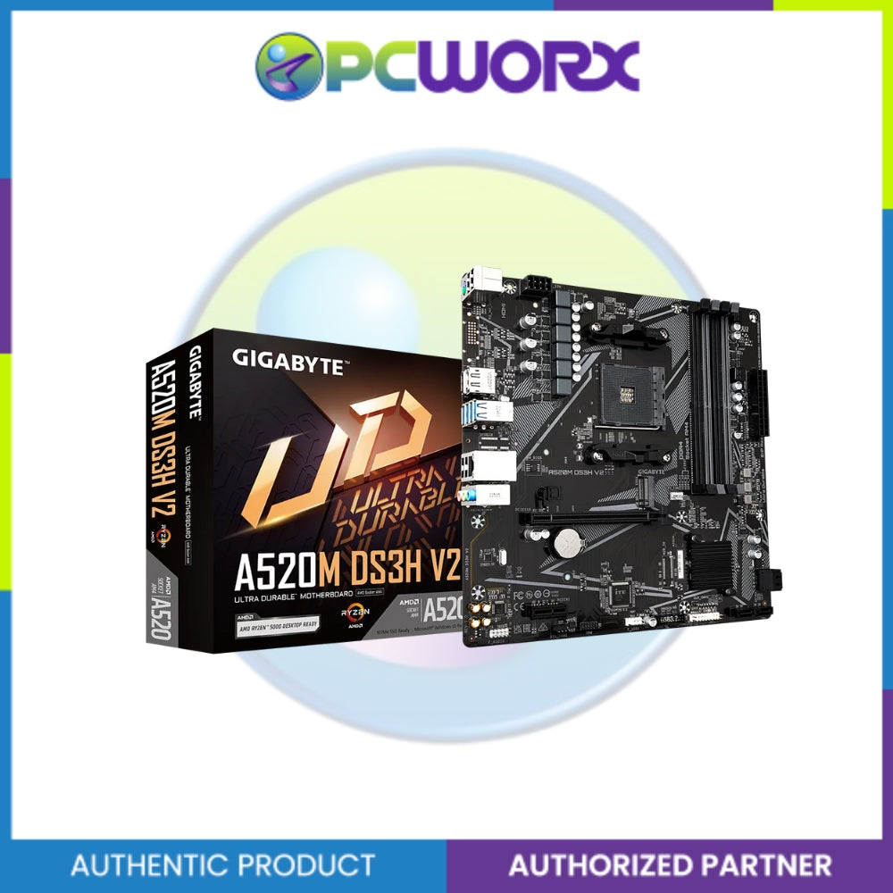 Gigabyte AMD GA-A520M-DS3H V2 AM4 DDR4 mATX Motherboard