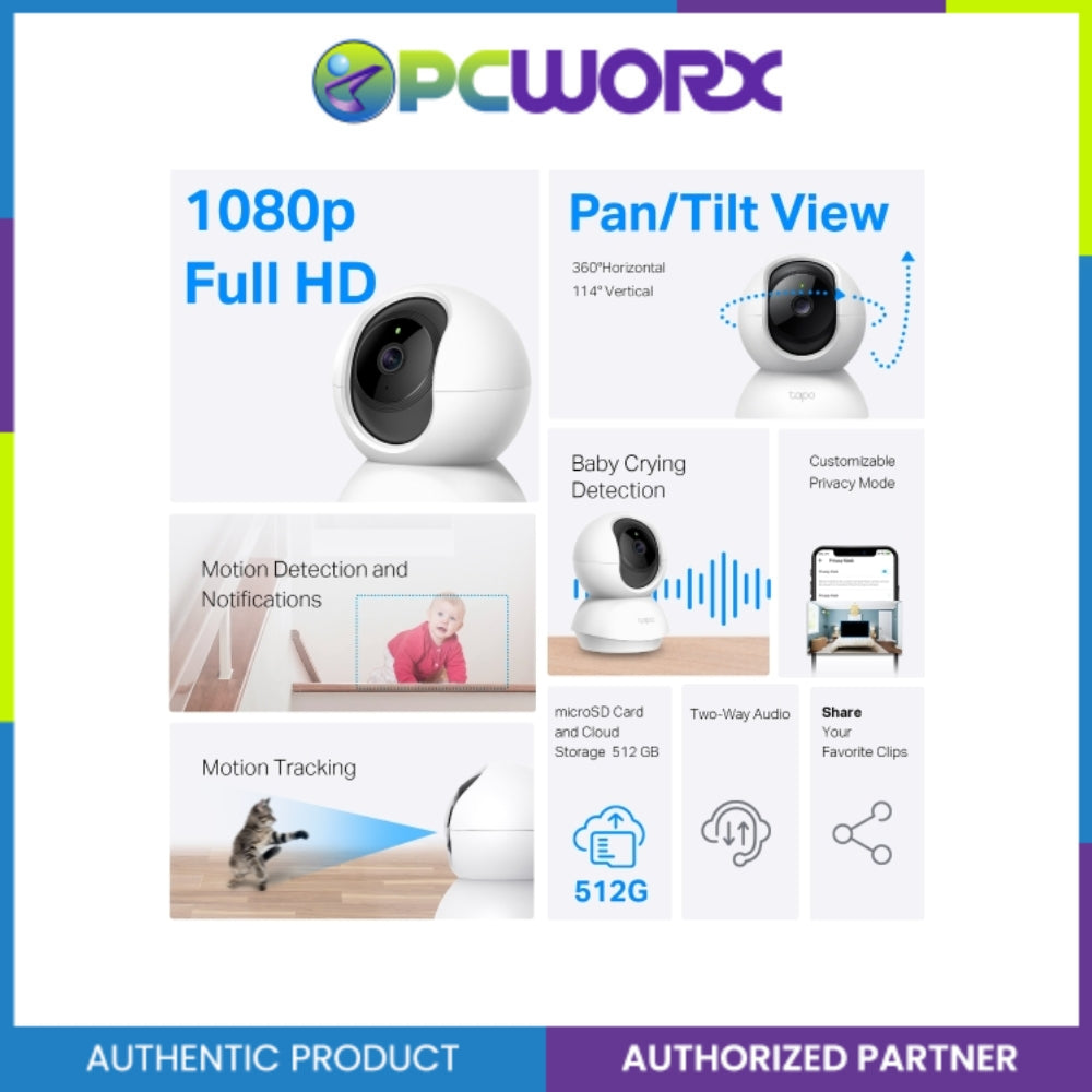 TP-Link Tapo C200C Pan/Tilt Home Security Wi-Fi Camera