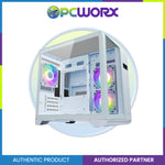 Tecware Arc M White - 3x 120 (Rev) + 120mm Omni link aRGB fans m-ATX Case