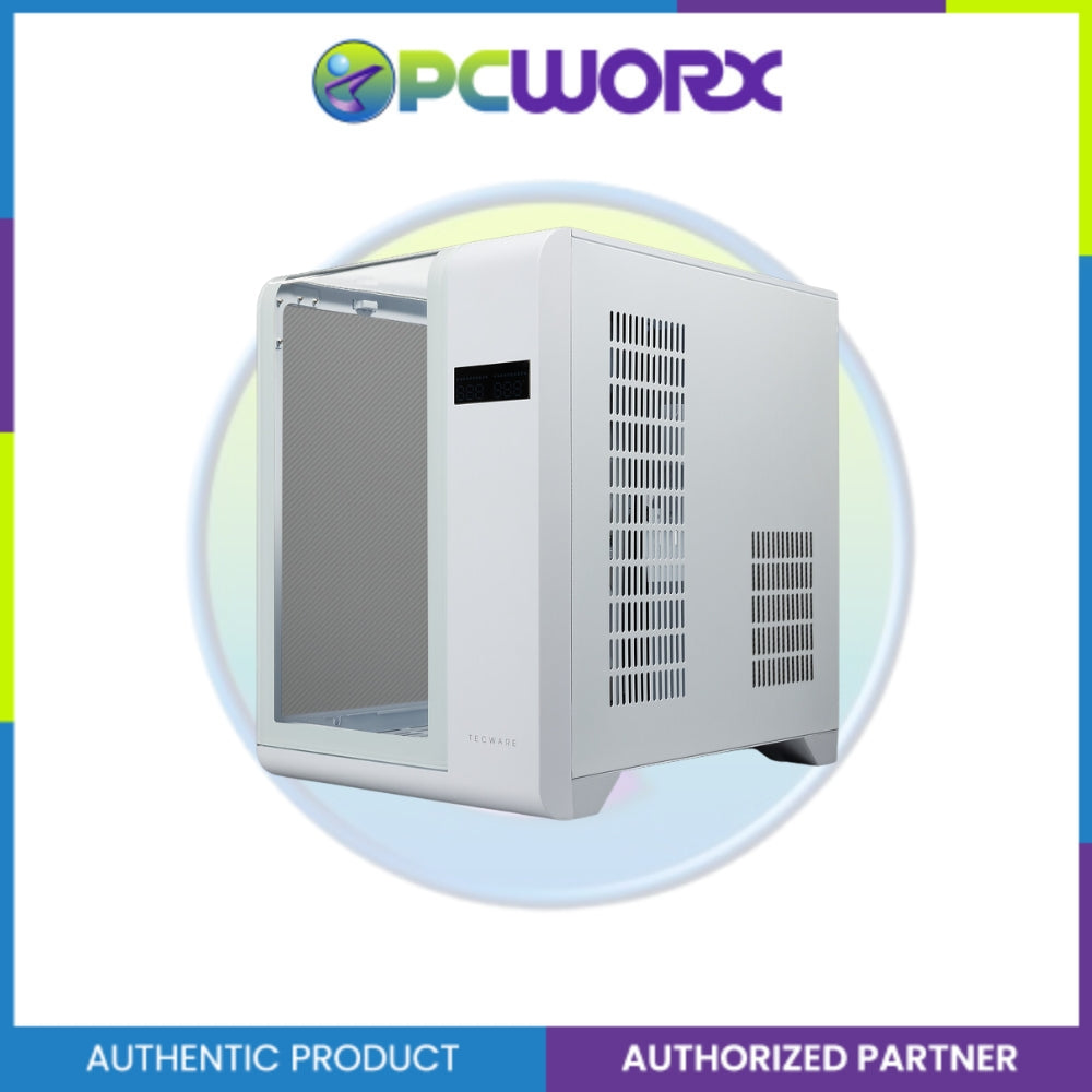 Tecware Arc M White - 3x 120 (Rev) + 120mm Omni link aRGB fans m-ATX Case