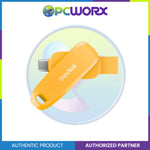 SanDisk SDDDC6-256G-G46YD 256GB Type-C OTG USB 3.2 Swivel Design Yellow Daffodi