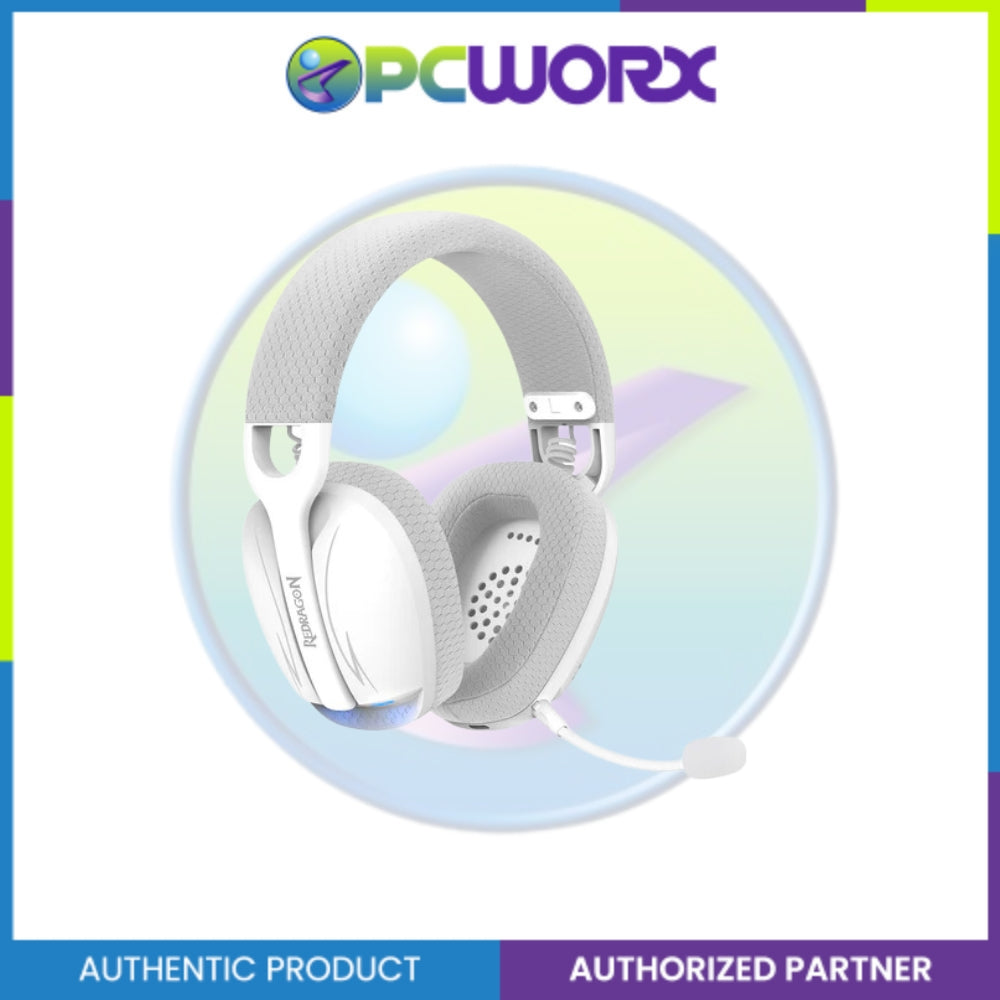 Redragon H878BG SKULD PRO Lightweight Wireless Gaming Headset Black Gray/White Blue/ White Gray