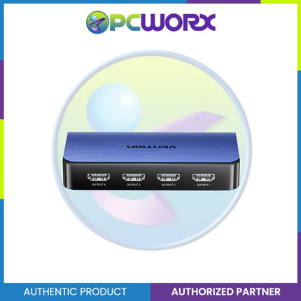 Vention AKFL0 HDMI Female/DC 3.5mm 1 in 4 Out Splitter Blue