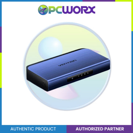 Vention AKFL0 HDMI Female/DC 3.5mm 1 in 4 Out Splitter Blue