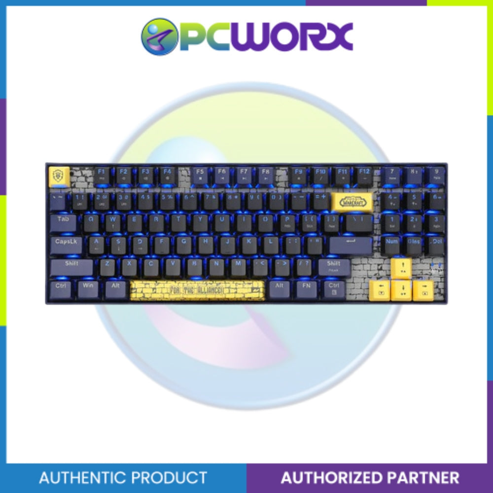 Redragon YGM1 World of Warcraft Alliance/Horde Wired Mechanical Keyboard Blue/Red