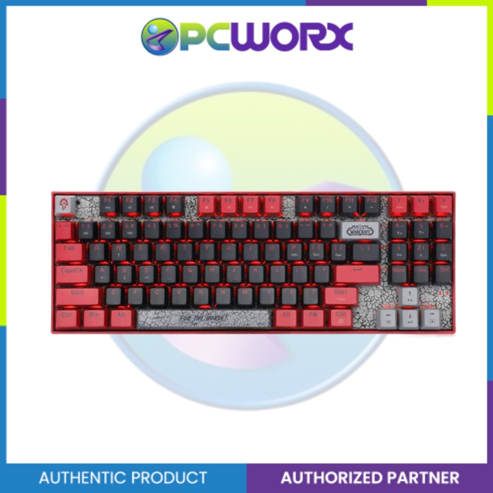 Redragon YGM1 World of Warcraft Alliance/Horde Wired Mechanical Keyboard Blue/Red