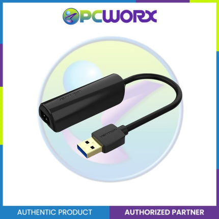 Vention CEHBB USB 3.0 to Gigabit Ethernet Adapter ABS Type 0.15M Black