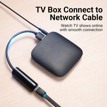 Vention CEHBB USB 3.0 to Gigabit Ethernet Adapter ABS Type 0.15M Black