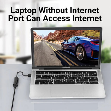 Vention CEHBB USB 3.0 to Gigabit Ethernet Adapter ABS Type 0.15M Black