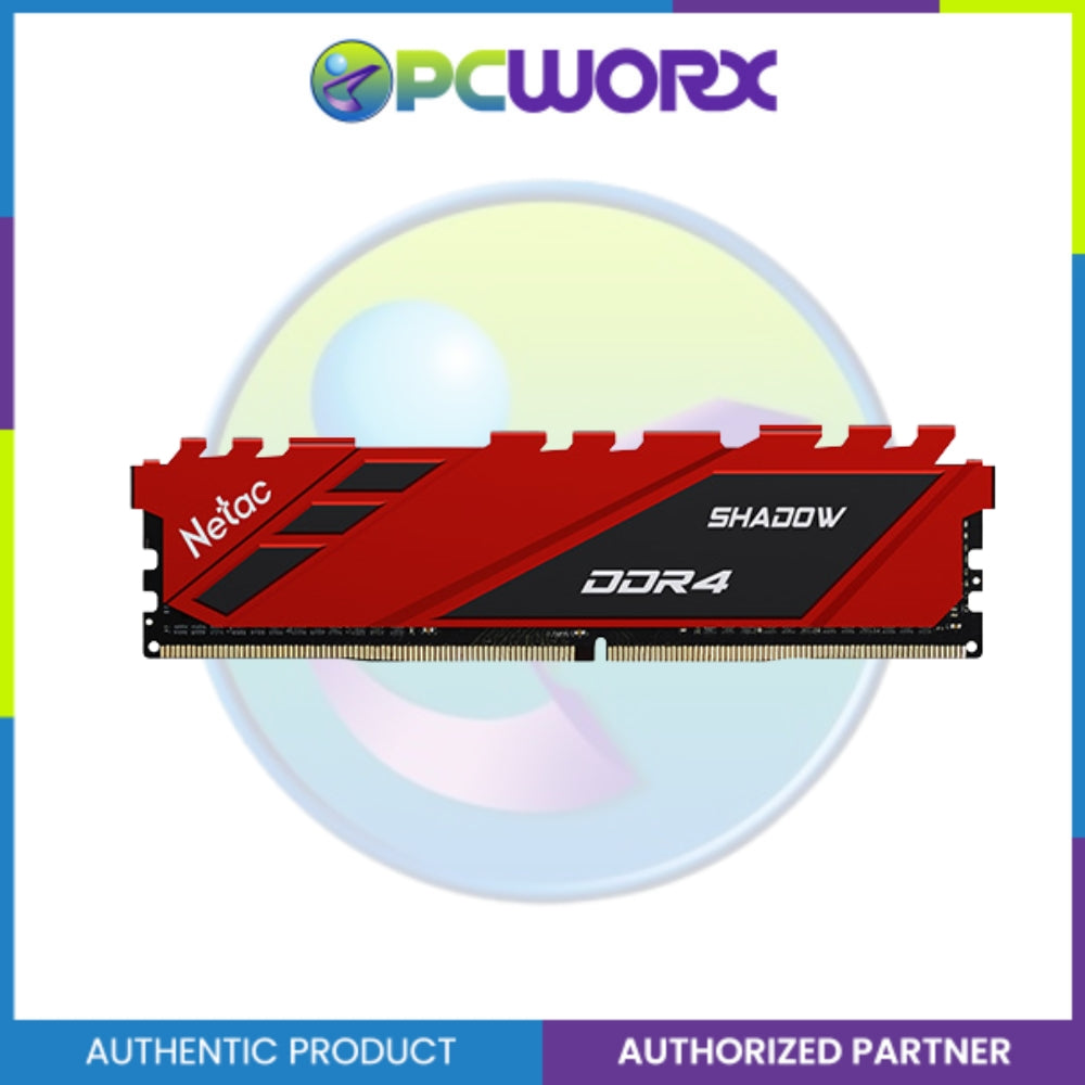 Netac NTSDD4P32SP-08B/08R/08Y 8GB 3200MHZ Dimm Blue/Red/Yellow