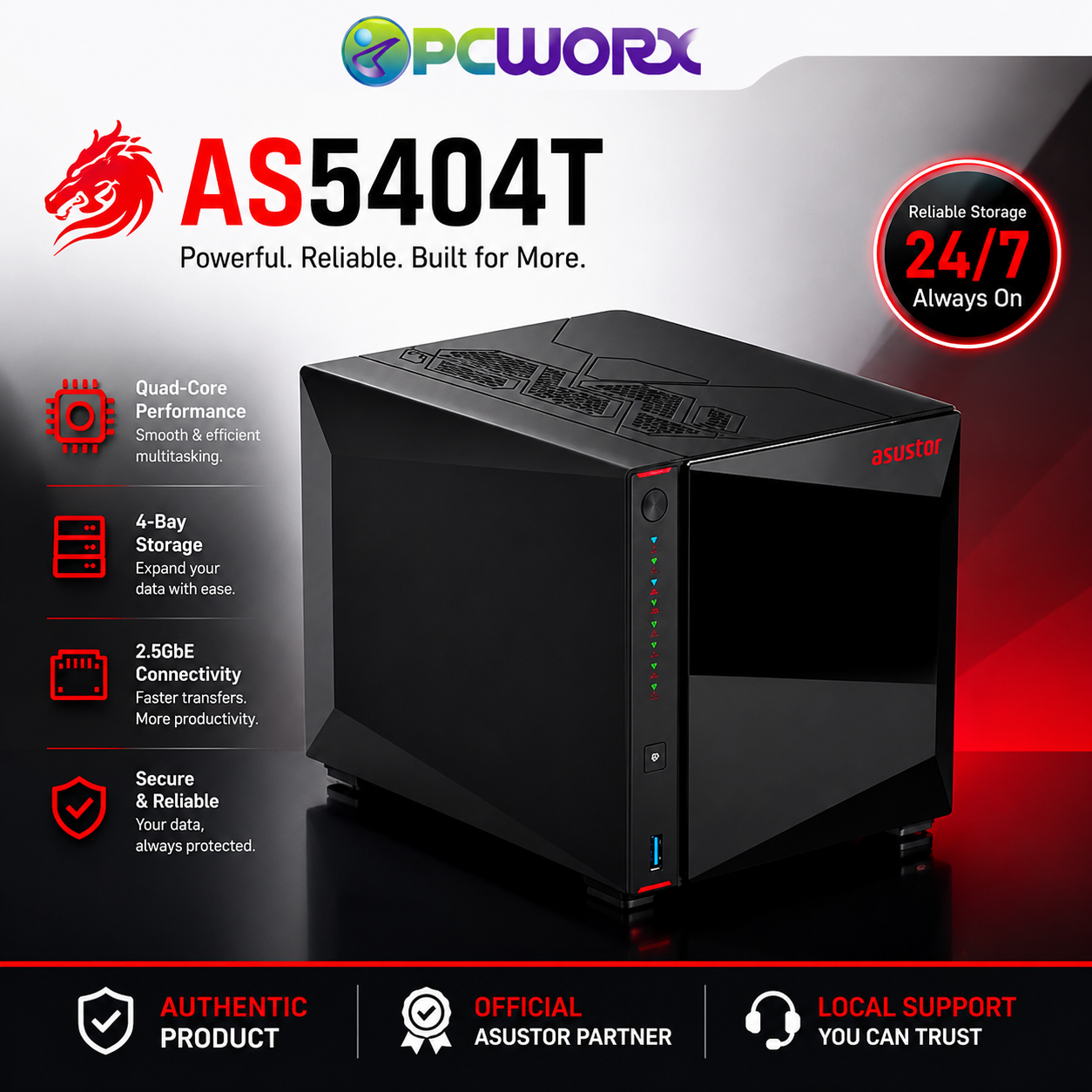 ASUSTOR NIMBUSTOR 4 Gen2 AS5404T 4-Bay NAS
