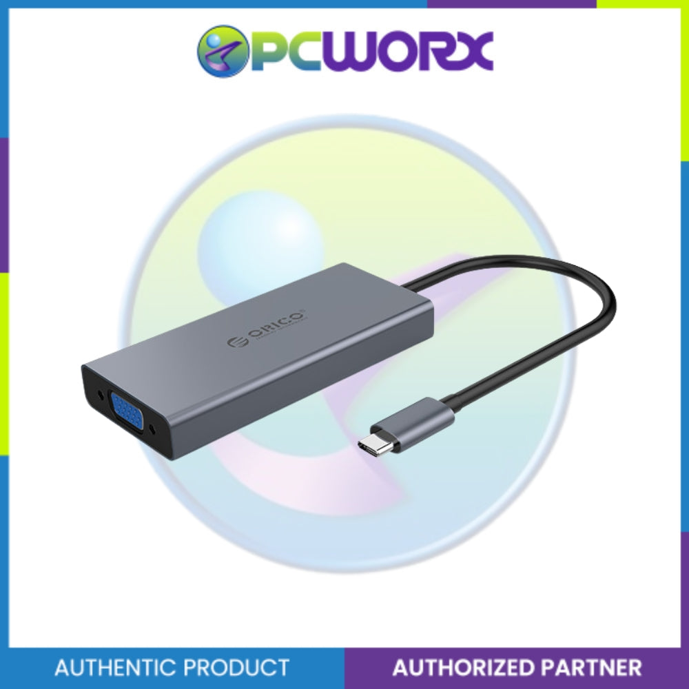 Orico MC-U501P-GY-BP 5in1 Type C 4K HDMI+USB3.0+VGA+Audio+PD
