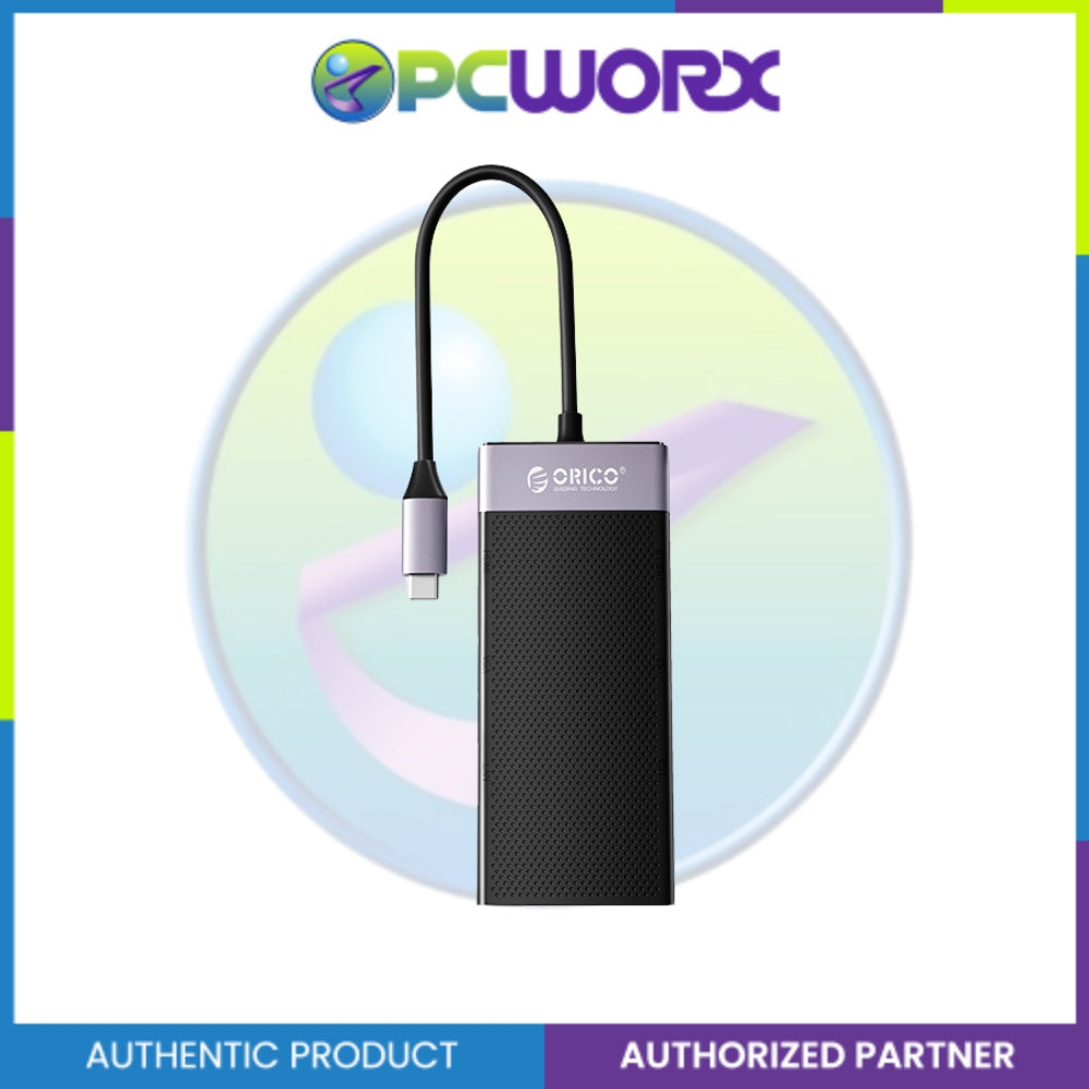 Orico MDK-10P-BK-BP 10in1 Type-C HDMI*1,VGA*1,USB3.0*1,USB2.0*2 PD*1, RJ45*1, SD