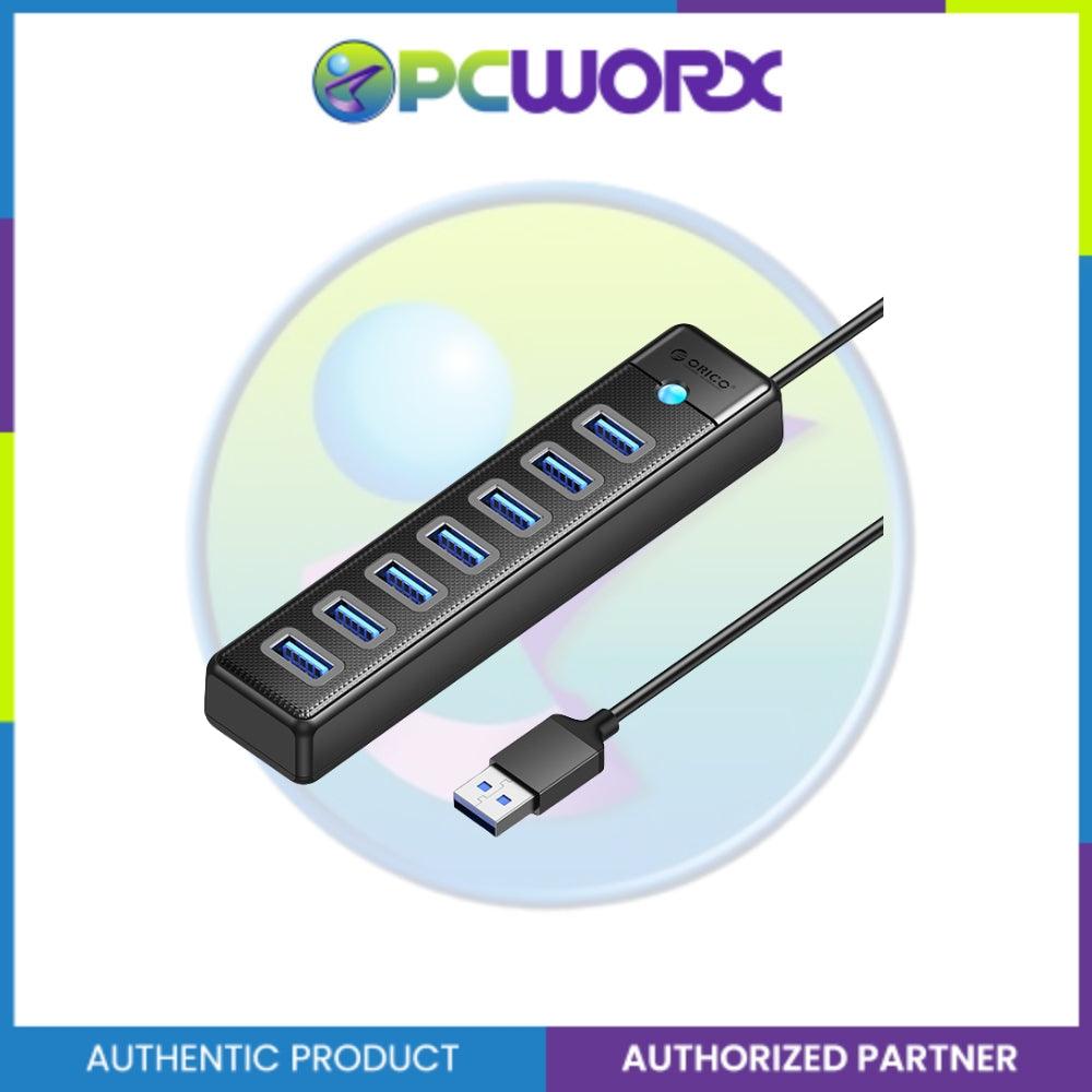 Orico PW7U-U3-10-BK-EP 7ports USB 3.0 Hub 100cm